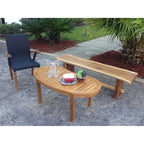 Banc sans dossier Chic Teak en bois de suar, bord naturel, d'environ 175 cm de long