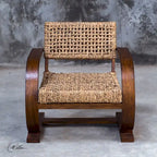 Fauteuil d'appoint tissé naturel Rehema