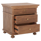 Table de chevet en bois à 3 tiroirs Couture Farzaneh
