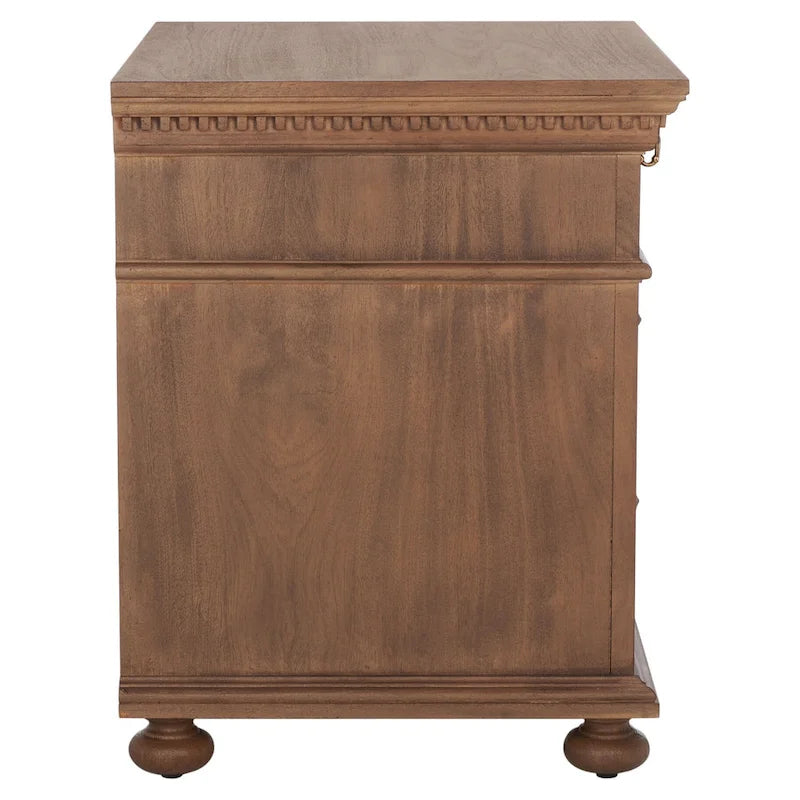 Table de chevet en bois à 3 tiroirs Couture Farzaneh