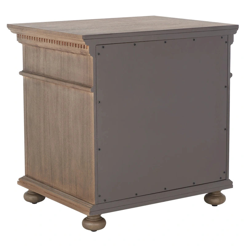 Table de chevet en bois à 3 tiroirs Couture Farzaneh
