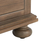 Table de chevet en bois à 3 tiroirs Couture Farzaneh