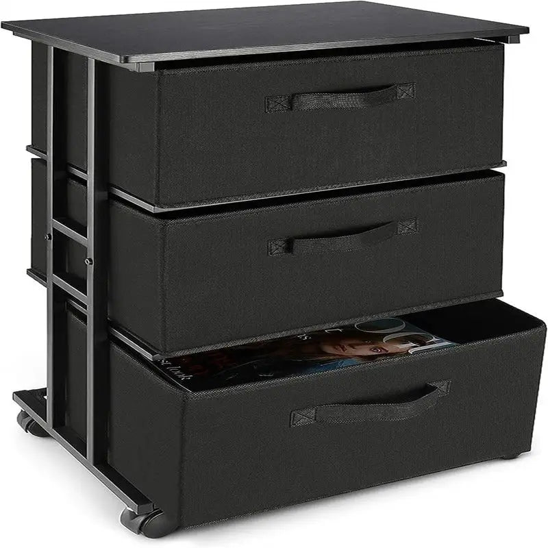 Meuble de rangement en tissu pour tiroirs de commode