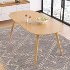 Connor - Table à manger rectangulaire au fini naturel