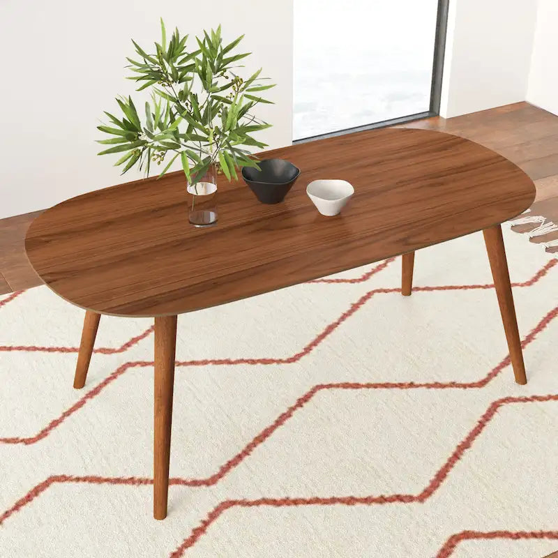 Connor - Table à manger rectangulaire au fini naturel