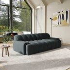 Canapé Moderne Confortable 3 Places, Canapé de Sol Rembourré en Tissu 3D Cloud Couch pour Salon, Appartement