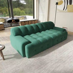 Canapé Moderne Confortable 3 Places, Canapé de Sol Rembourré en Tissu 3D Cloud Couch pour Salon, Appartement