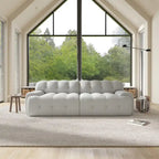 Canapé Moderne Confortable 3 Places, Canapé de Sol Rembourré en Tissu 3D Cloud Couch pour Salon, Appartement