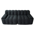 Canapé Moderne Confortable 3 Places, Canapé de Sol Rembourré en Tissu 3D Cloud Couch pour Salon, Appartement