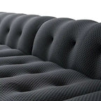 Canapé Moderne Confortable 3 Places, Canapé de Sol Rembourré en Tissu 3D Cloud Couch pour Salon, Appartement
